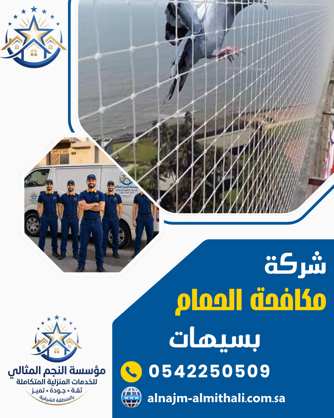 شركة مكافحة الحمام بسيهات