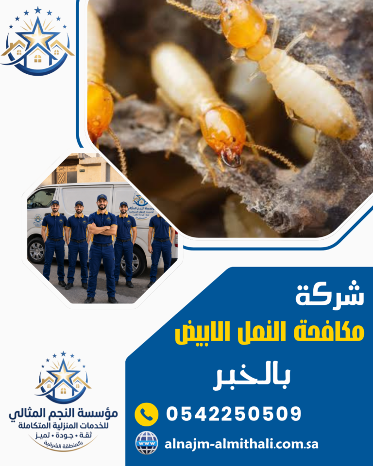 شركة مكافحة النمل الابيض بالخبر 0542250509 رش الدفان