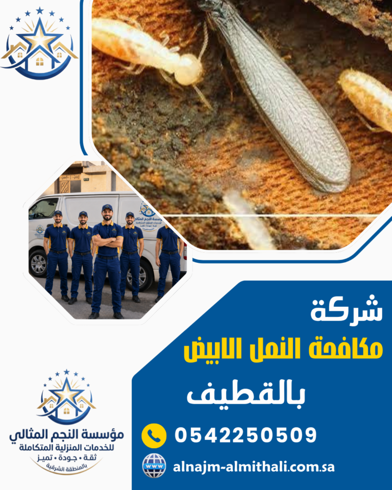 شركة مكافحة النمل الابيض بالقطيف 0542250509 ابادة الارضة نهائيا